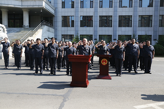 迎百年华诞 为信仰立誓 松原中院举行重温