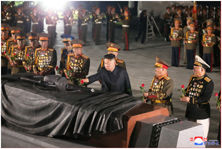 朝鲜祖国解放战争胜利68周年之际，金正恩