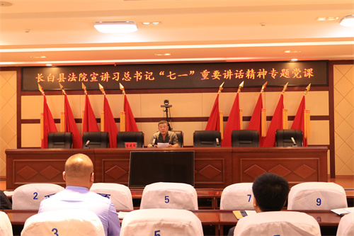 长白县人民法院扎实推动主题实践活动走深走