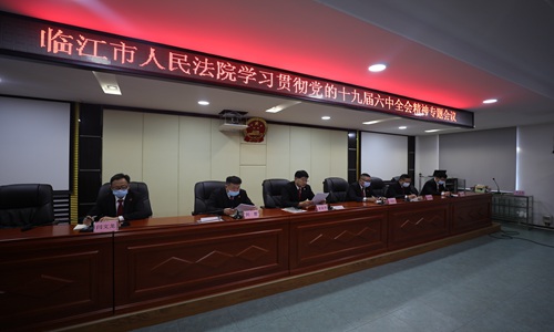 临江市人民法院迅速掀起学习贯彻党的十九届