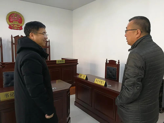 松原中院副院长邵浩鹏一行到扶余法院大林子