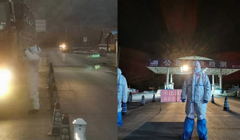 疫情防控进行时 临江法院“大白”在行动