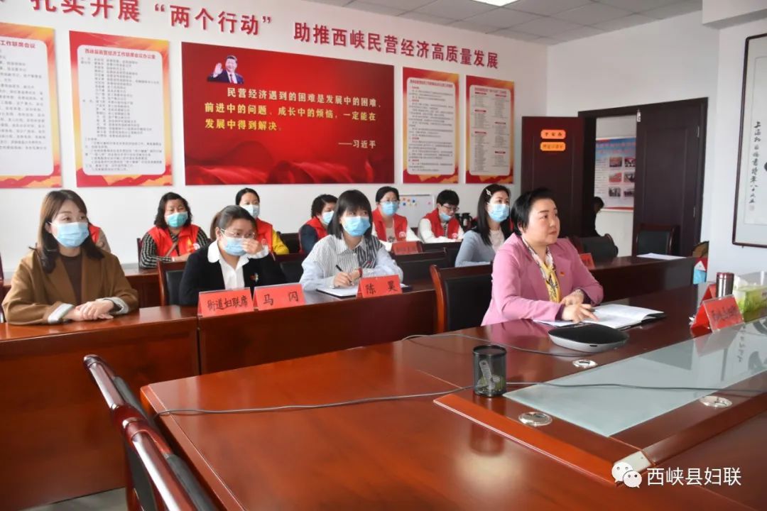 陈金锋在全国妇联权益部视频调研工作会上做