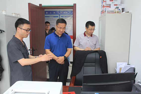 松原中院党组成员、副院长邵浩鹏深入长岭法