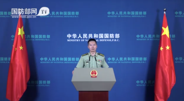 国防部：中方军事演训活动是坚决捍卫国家主