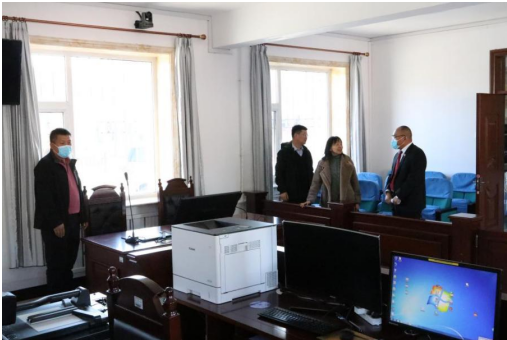 白山市中院领导到长白法院调研指导工作