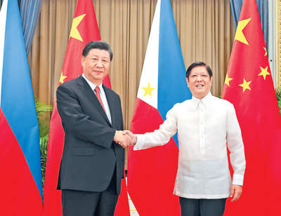 习近平会见菲律宾总统马科斯