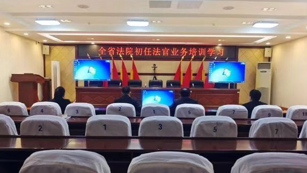 长白县人民法院组织初任法官集中参加业务培