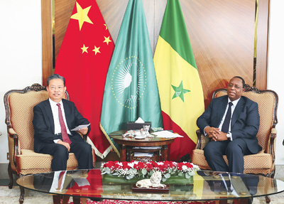 赵乐际对塞内加尔进行正式友好访问