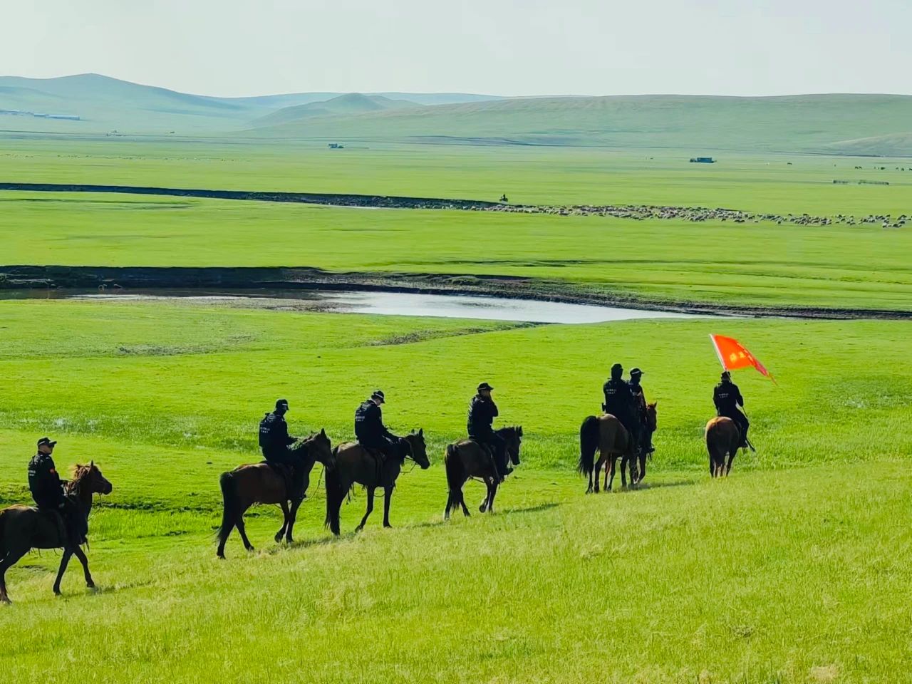 “海东青”骑警队圆满完成各类活动安保任务