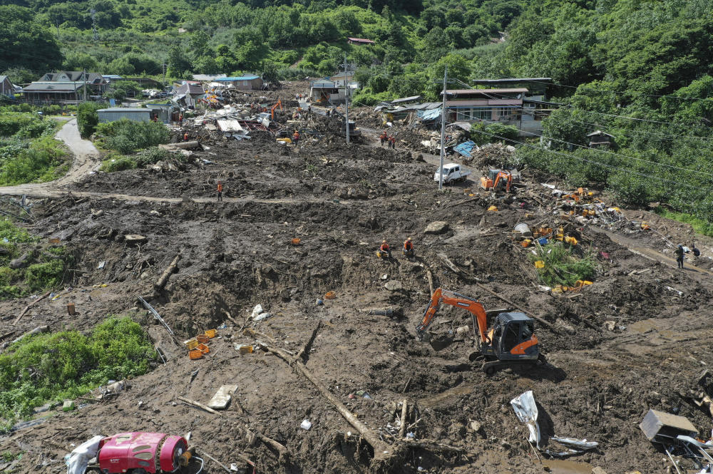 韩国强降雨死亡人数升至40人