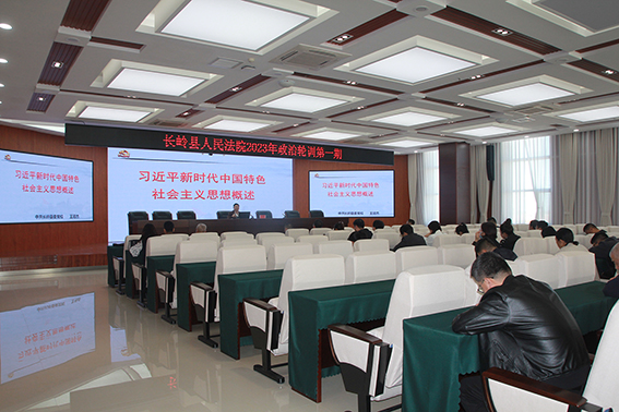 理论赋能丨长岭法院开展2023年度政治轮