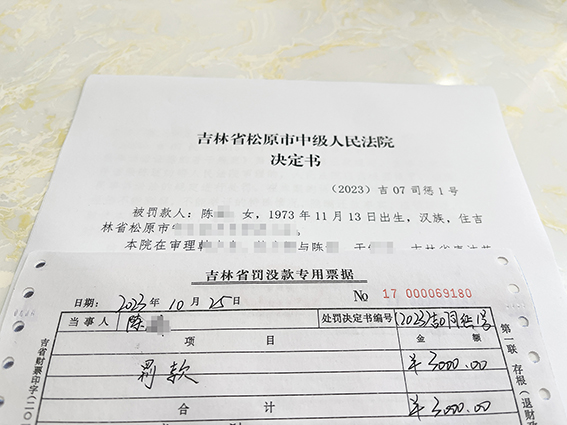 松原中院出具首份虚假陈述“罚单”