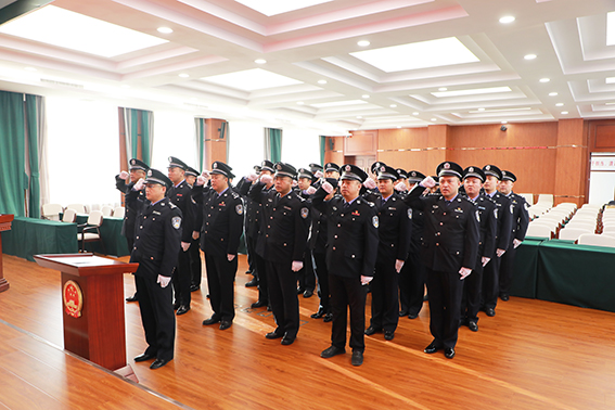 【警察节特辑】松原中院开展警察节宣誓活动