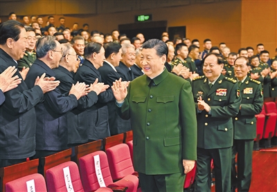 中央军委举行慰问驻京部队老干部迎新春文艺