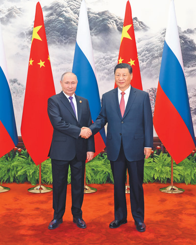 习近平同俄罗斯总统普京会谈