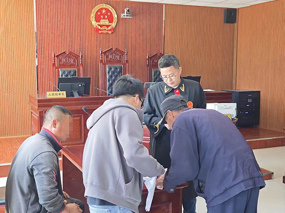 长岭法院：打井起纠纷 法官巧调解