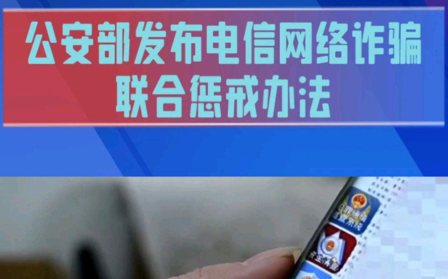 《电信网络诈骗及其关联违法犯罪联合惩戒办