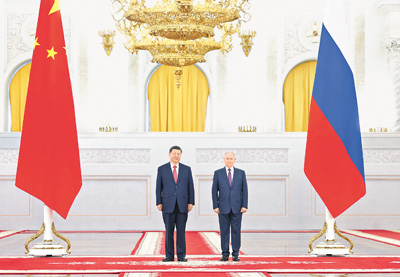 习近平同俄罗斯总统普京会谈